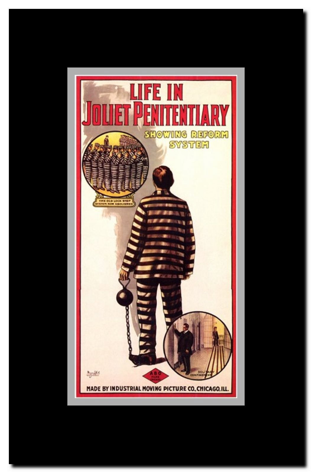 Life in Joliet Penitentiary Framed Movie Poster