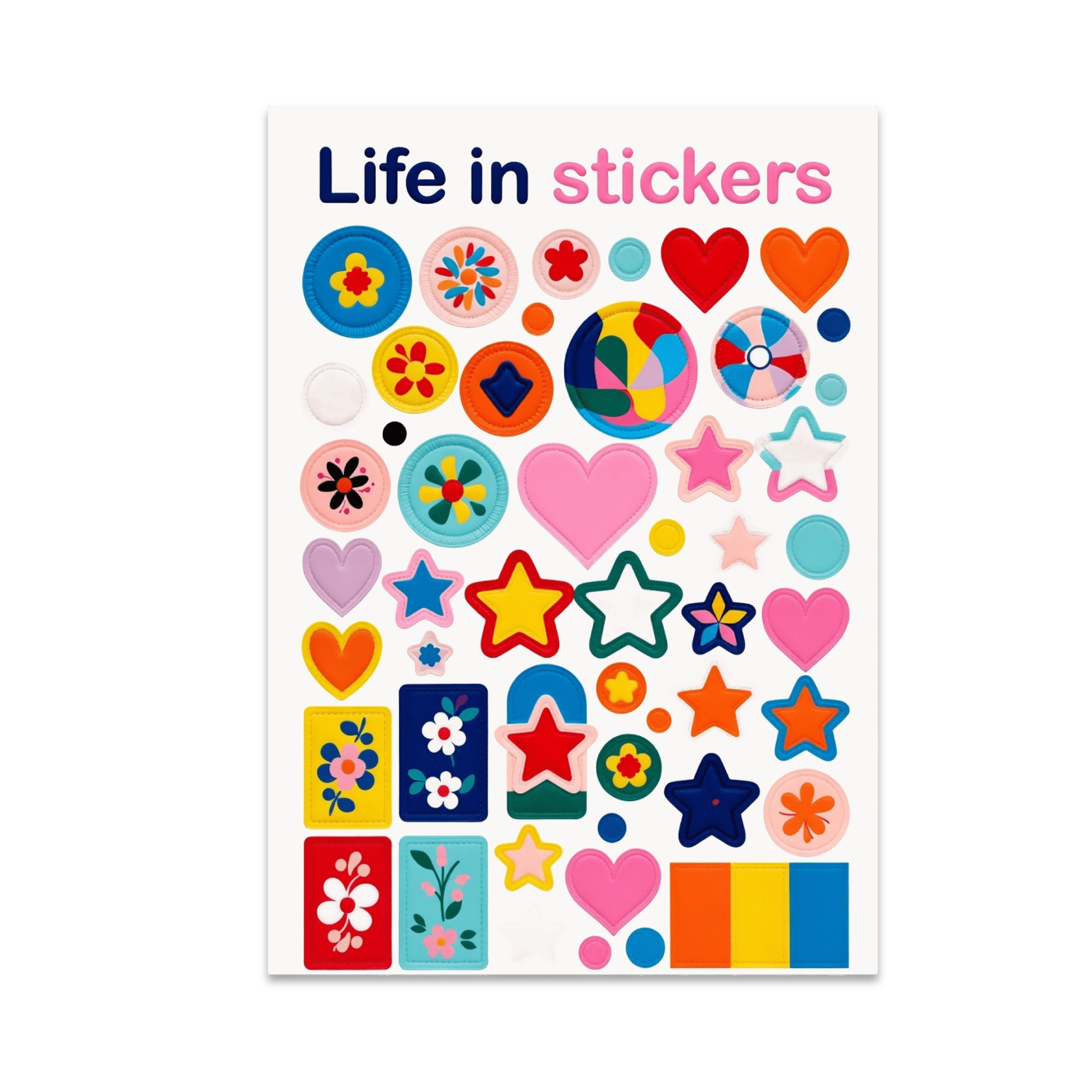 Life in Stickers Wall Art - Home Decor Enthusiast - 13x19 Poster Print ...