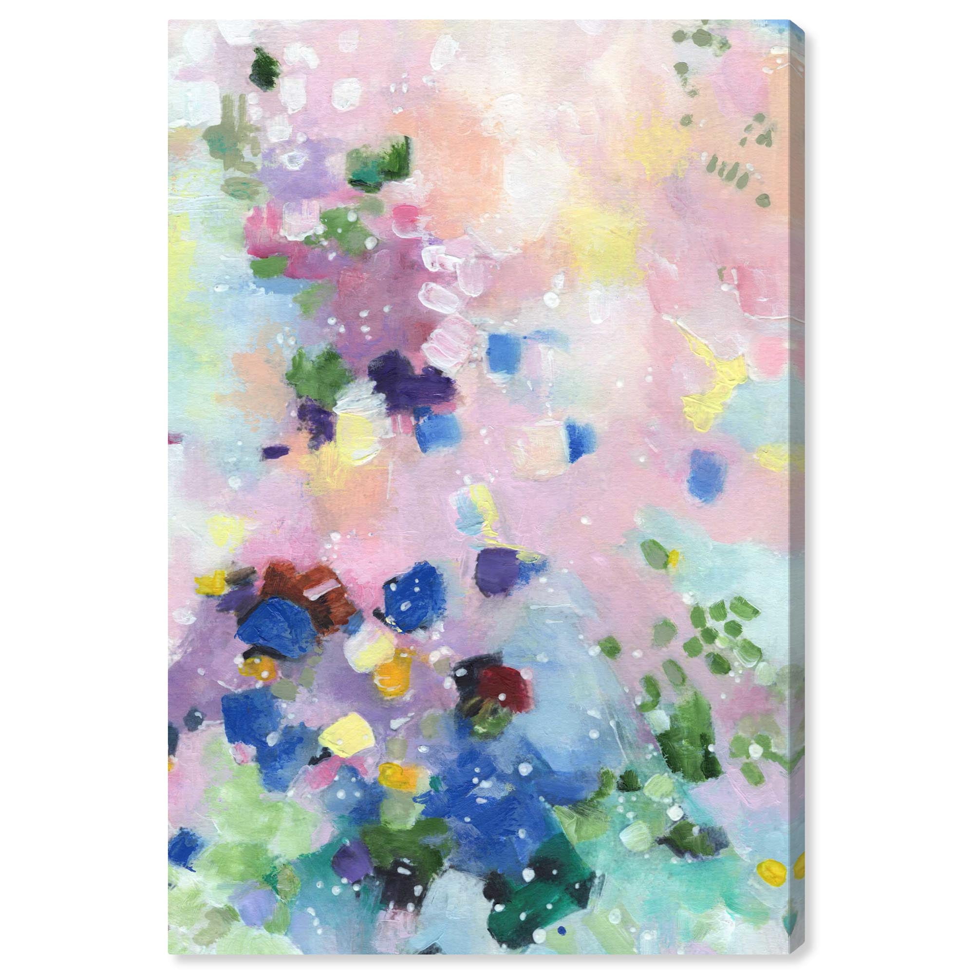 Life in Still Water Abstract Pastel Canvas Wall Art