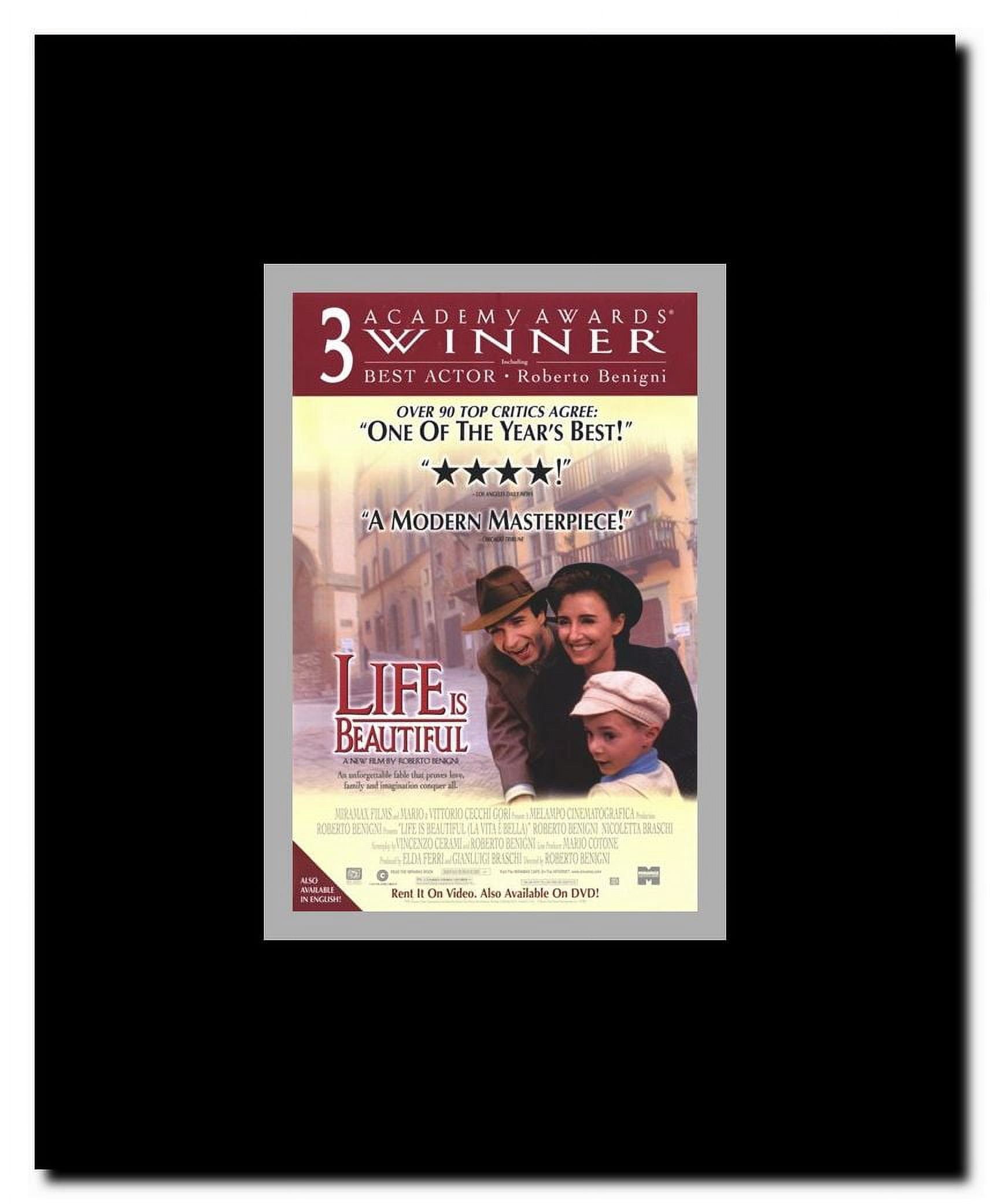 Life is Beautiful Framed Movie Poster