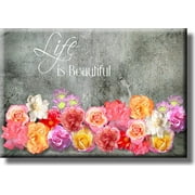 Life is Beautiful Picture on Stretched Canvas, Wall Art D?cor, Ready to Hang
