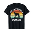 thumbnail image 1 of Life is Better With A Boxer Dog Boxer Dad Boxer mom T-Shirt, 1 of 5