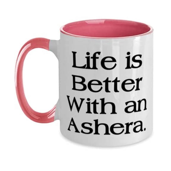 Life is Better With an Ashera. Ashera Cat Two Tone 11oz Mug, Cool Ashera Cat, Cup For Cat Lovers