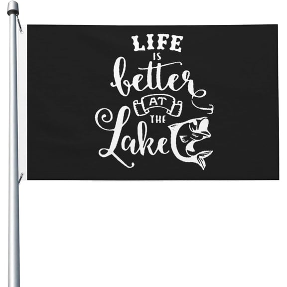 Life is Better at The Lake Flag 3x5 FT Bright Flags