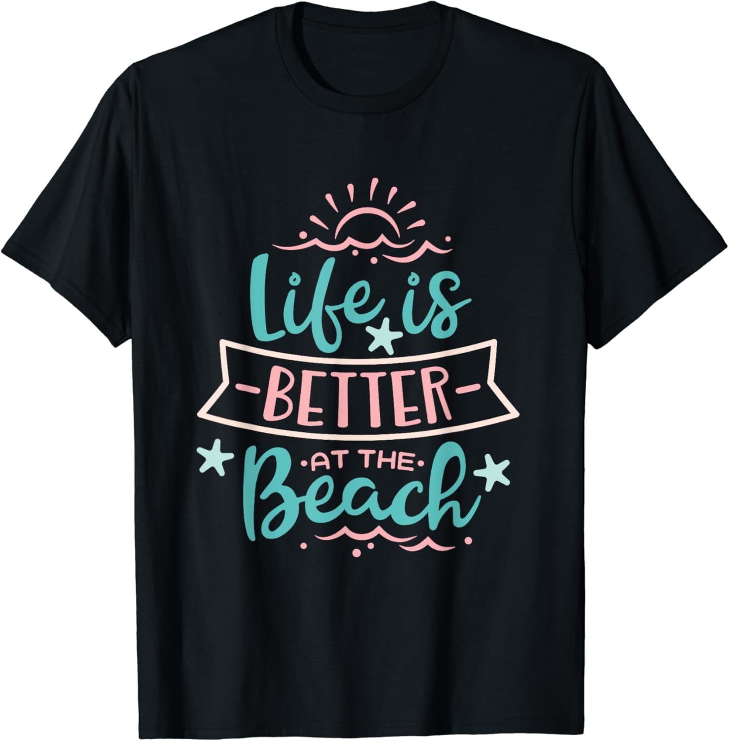 Life is Better at the Beach Retro Summer Vacation Graphic Tee - Cute ...