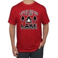 thumbnail image 1 of Life is Better at the Lake Outdoors Inspirational/Christian Men's Graphic T-Shirt, Red, 3XL, 1 of 2