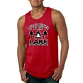 thumbnail image 1 of Life is Better at the Lake Outdoors Inspirational/Christian Mens Graphic Tank Top, Red, Large, 1 of 2