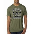thumbnail image 1 of Life is Better at the Lake Outdoors Inspirational/Christian Mens Premium Tri Blend T-Shirt, Military Green, Small, 1 of 2