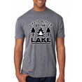 thumbnail image 1 of Life is Better at the Lake Outdoors Inspirational/Christian Mens Premium Tri Blend T-Shirt, Premium Heather, 2XL, 1 of 2