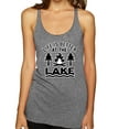 thumbnail image 1 of Life is Better at the Lake Outdoors Inspirational/Christian Tri-Blend Racerback Tank Top, Premium Heather, Small, 1 of 2