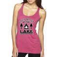 thumbnail image 1 of Life is Better at the Lake Outdoors Inspirational/Christian Tri-Blend Racerback Tank Top, Vintage Pink, Small, 1 of 2