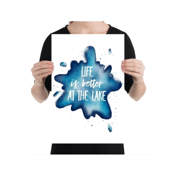 Nature Inspired Poster - Wall Decor for Lake Lovers Gift