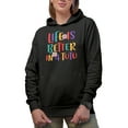 thumbnail image 1 of Life is Better in a Tutu Retro Merch Gift Ideas for Dancers Black Hooded Sweatshirt or Hoodie, Large, 1 of 5