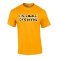 thumbnail image 1 of Life is Better on Game Day Adult Unisex Short Sleeve T-Shirt-Gold-XXL, 1 of 4