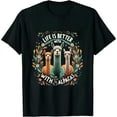 thumbnail image 1 of Life is Better with Alpacas Shirt, Alpaca Lover T-Shirt, 1 of 5