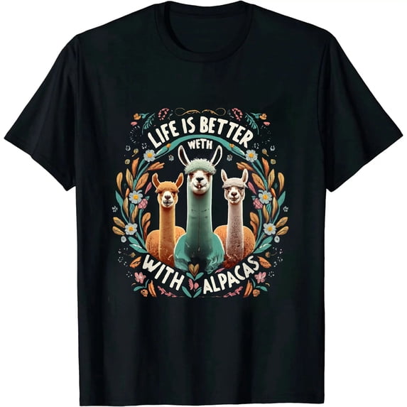 Life is Better with Alpacas Shirt, Alpaca Lover T-Shirt