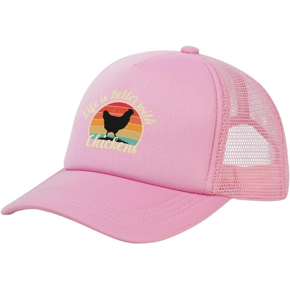 Life is Better with Chickens Mesh Cap Trucker Hats