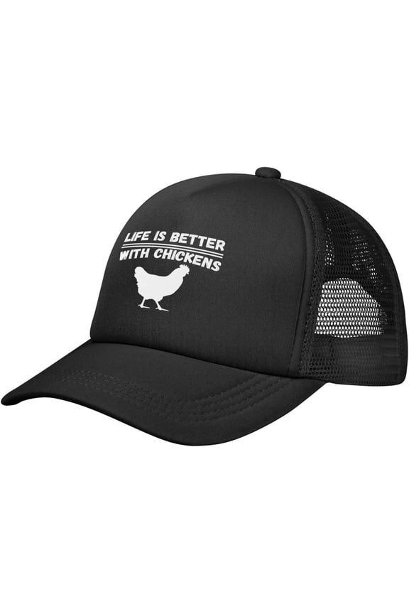 Life is Better with Chickens Mesh Cap Trucker Hats