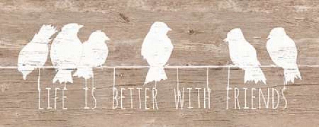 Life is Better with Friends Canvas Art - Patricia Pinto (24 x 48)