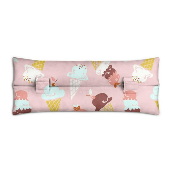 Life is Better with Ice Cream Pillow - Shock-Absorbing Comfort for Heart Surgery Recovery & Candy Enthusiasts