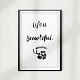 thumbnail image 1 of Life is Brewtiful 11" x 14" UNFRAMED Print Home Décor, Coffee Wall Art, 1 of 1