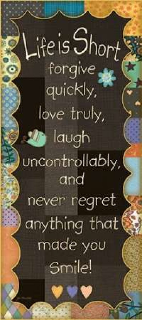 Life is Bright Canvas Art - Jo Moulton (24 x 48)