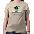 thumbnail image 1 of Life is Crap Ate Chocolate Funny Shirt | Sarcastic Gift Idea T-Shirt Tee, 1 of 6