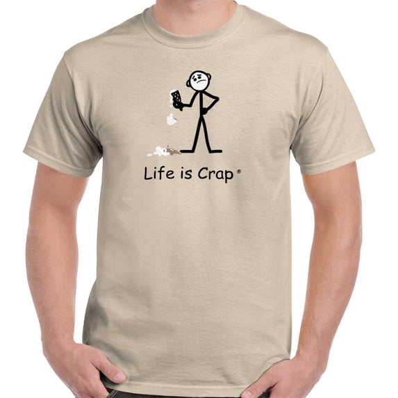 Life is Crap Dropped Ice Cream Funny Shirt | Cute Gift Idea T-Shirt Tee