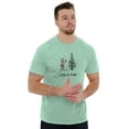 thumbnail image 1 of Life is Crap Funny Christmas Tree Men's Big & Tall Crewneck Graphic Tee Brisco Brands 2X, 1 of 5