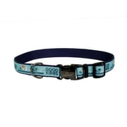 Life is Good® Canvas Overlay Dog Collar, Blue Good Vibes, 1" x 18-26"