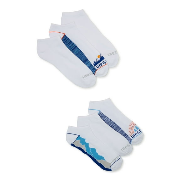 Life is Good Men's Athletic Low Cut Socks, 6-Pack