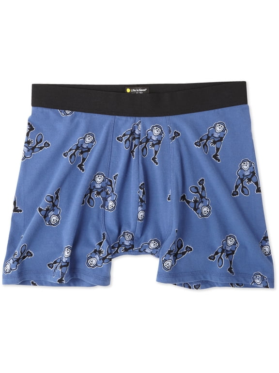 . Men's Classic Boxer: Football Jake - Vintage Blue