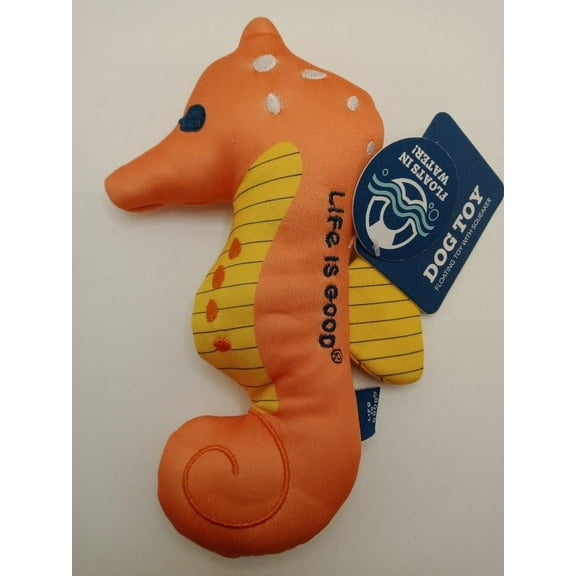 Life is Good Squeaker Pet Toy, Seahorse