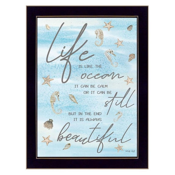 Life is Like by Cindy Jacobs Framed Print Wall Art Wood Multi-Color