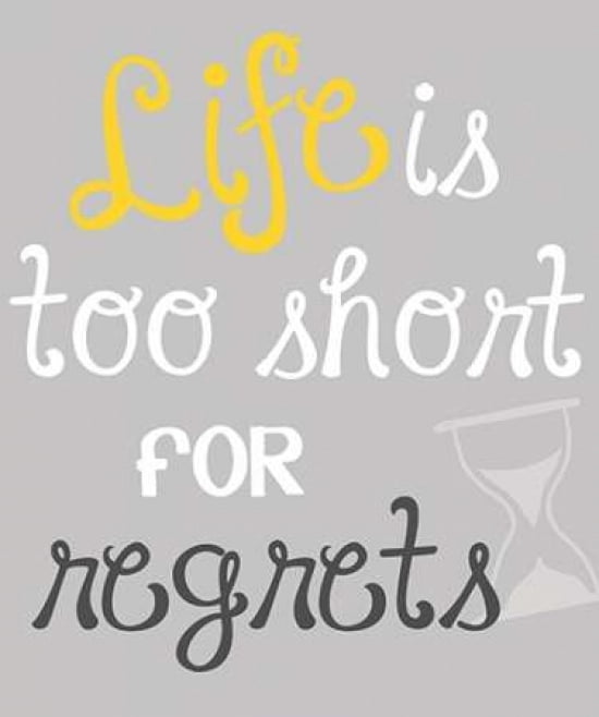 Life is Too Short Canvas Art - Anna Quach (20 x 24)