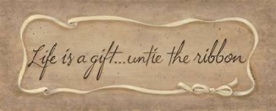 Life is a Gift Canvas Art - Karen Tribbet (10 x 20)