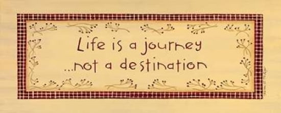 Life is a Journey Canvas Art - Karen Tribbet (10 x 20)