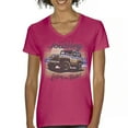 thumbnail image 1 of Life is a Journey Enjoy the Ride Women's V-Neck T-shirt 4x4 Offroad Rugged Vehicle Trailblazing Mudding Dirt Roads Tee, 1 of 7