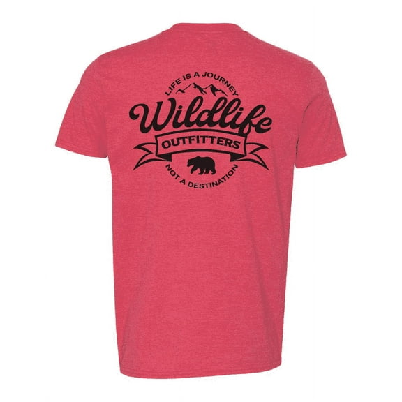 Wildlife Outfitters Men's 'Life is a Journey' Outdoor Camping T-Shirt