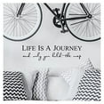 thumbnail image 1 of Life is a journey and only you hold the map vinyl lettering self adhesive decal (9"H x 36"L, Black), 1 of 5