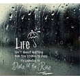 thumbnail image 1 of Life isn't about waiting for the storm to pass, it's learning to dance in the Rain ~ Wall or Window Decal (13" x 15", Whtie), 1 of 2