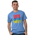 thumbnail image 1 of Life of Party Fun Drinking Partying Men's Graphic T Shirt Tees Brisco Brands S, 1 of 6