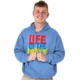 thumbnail image 1 of Life of Party Fun Drinking Partying Unisex Plus Fleece Graphic Hoodie Brisco Brands 3X, 1 of 5