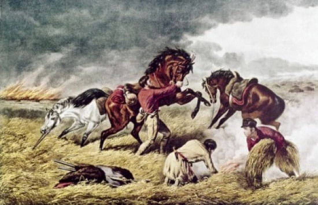 Life of Prairie by Currier & Ives (1834-1907) Canvas Art - Currier and Ives (24 x 36)