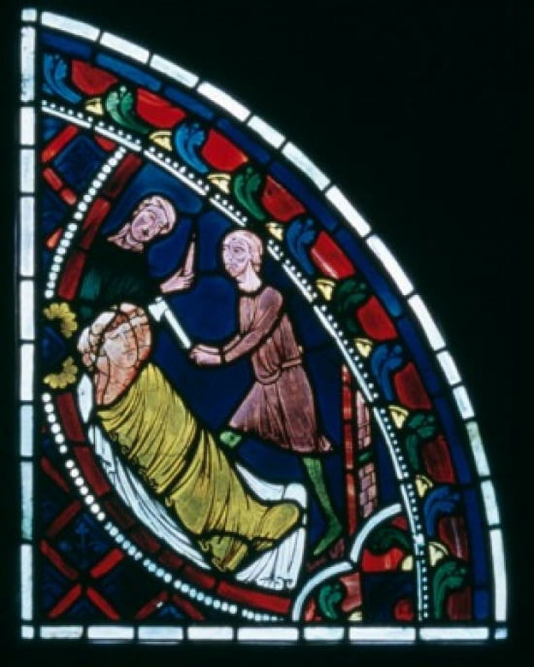 Life of Saint Nicholas The French 13th C Stained Glass Canvas Art - (18 x 24)