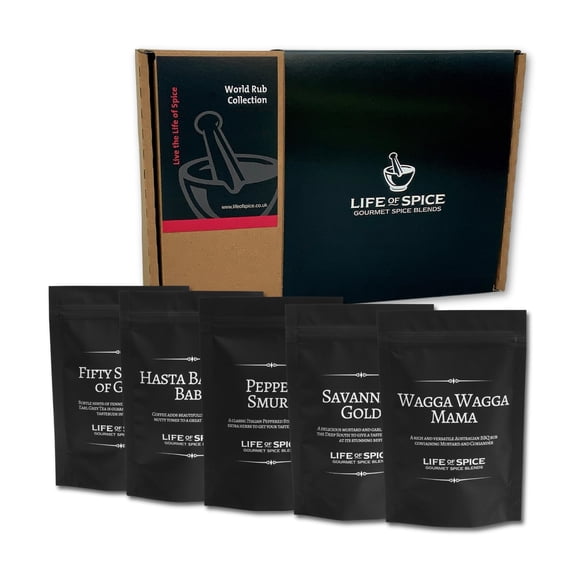 Life of Spice World Rub Collection, 256g, 5 Spice Rubs