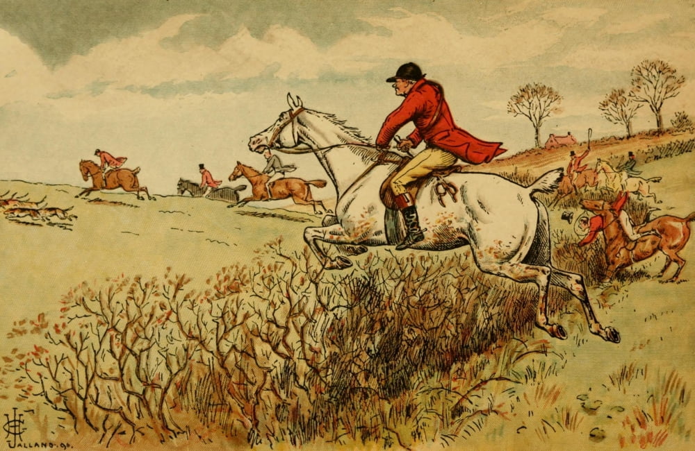 Life of a Fox 1896 His heart & soul are in it Canvas Art - GH Jalland (24 x 36)