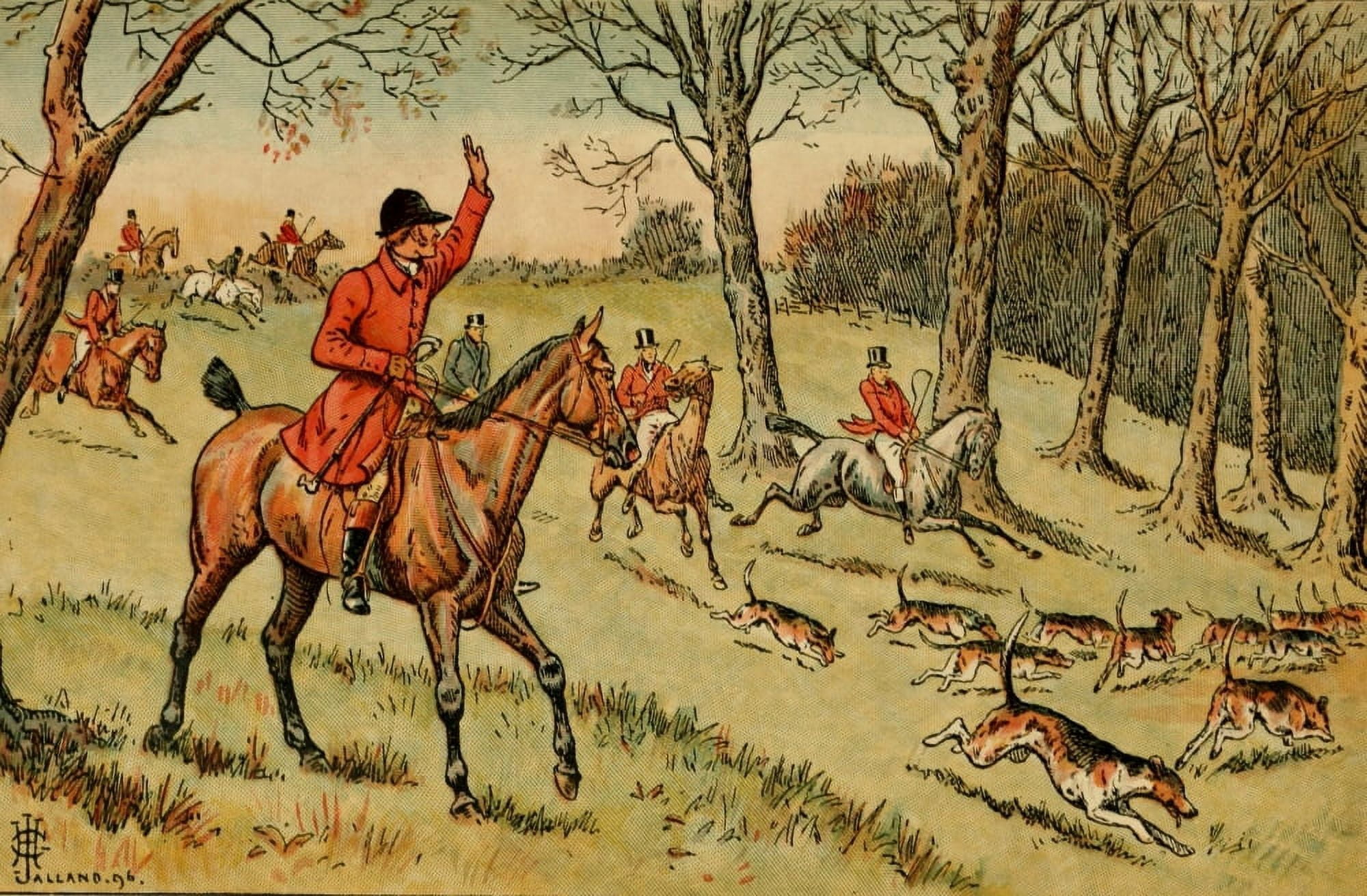 Life of a Fox 1896 Hold hard Canvas Art - GH Jalland (24 x 36)