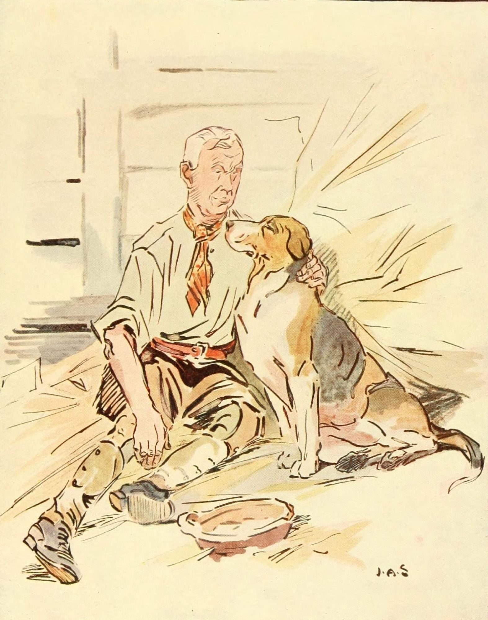 Life of a Foxhound 1890 Mark would often chat Canvas Art - JA Shepherd (18 x 24)