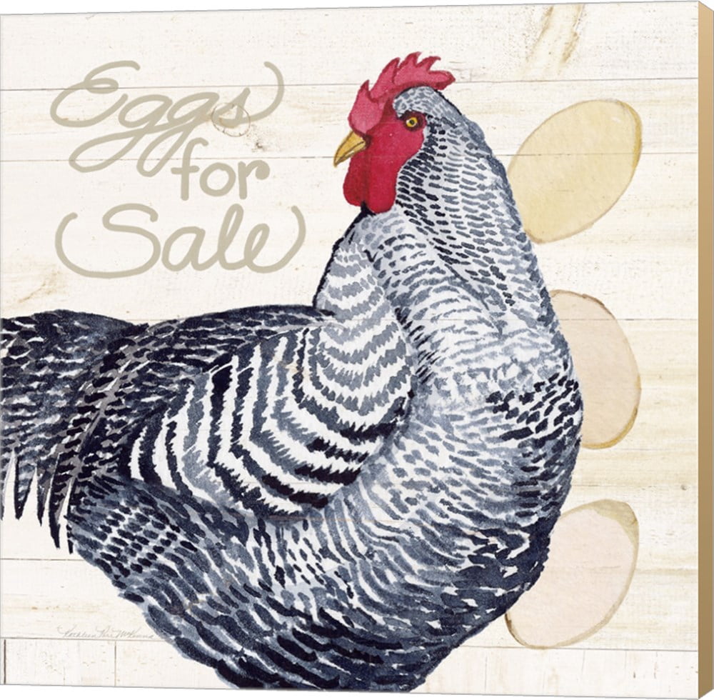 Life on the Farm Chicken I by Kathleen Parr McKenna, Canvas Wall Art ...